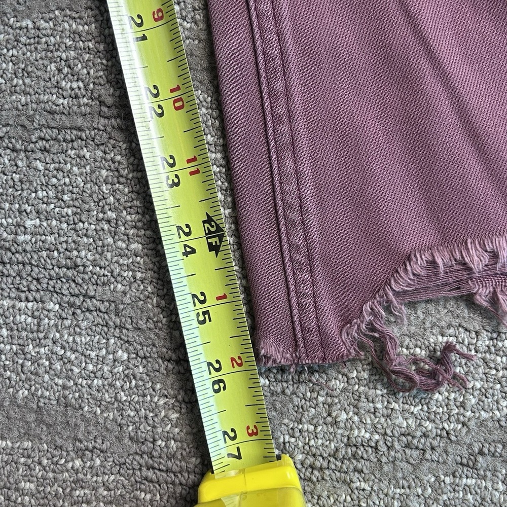Vervet Leslie Mauve Crop jeans Raw Hem Size 27 NEW 90's VTG. Flare Distressed - Picture 11 of 15